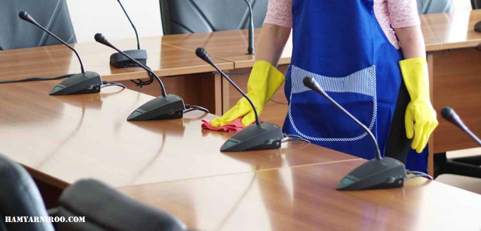 نظافت محل کار در رشت